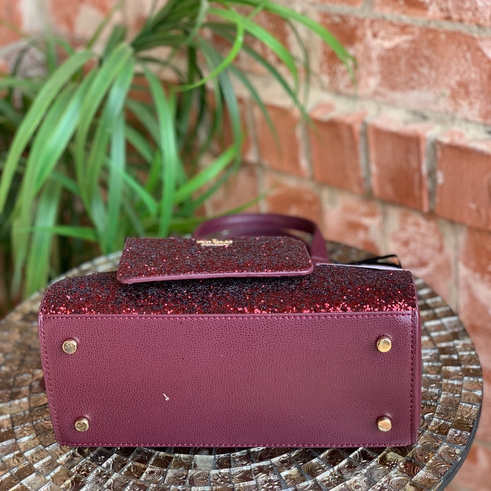 Kate spade mini Riley glitter satchel bag+wallet - Picture 6 of 8